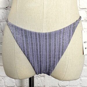 RVCA Violet Stardust Medium French Coverage Bikini Bottom--S/8